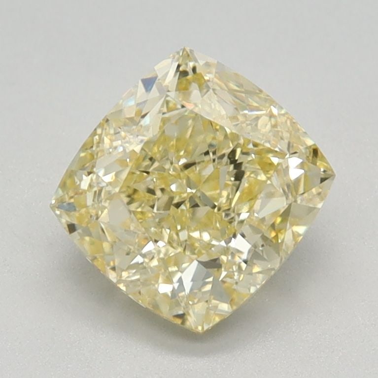 Loose Diamond - CUSHION MODIFIED 1.23ct Fancy Yellow VS1: Loose Diamond - CUSHION MODIFIED 1.23ct Fancy Yellow VS1 Source: This is a real non-mined Diamond that has been grown in a lab Shape: CUSHION MODIFIED Carats: 1.23 Color: Fancy Yellow Certification: I