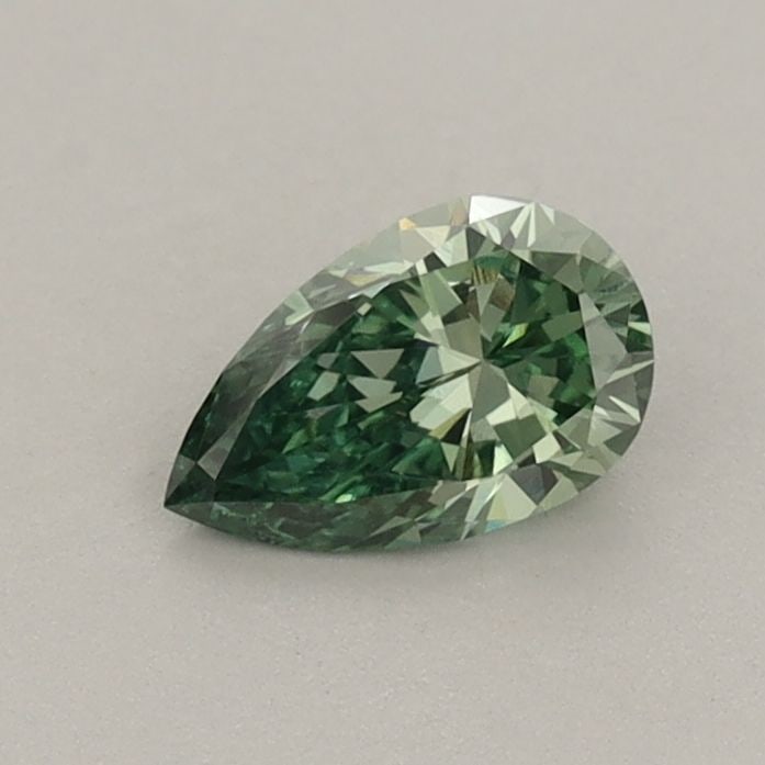 Loose Diamond - PEAR 0.43ct Fancy Vivid Green VS1: Loose Diamond - PEAR 0.43ct Fancy Vivid Green VS1 Source: This is a real non-mined Diamond that has been grown in a lab Shape: PEAR Carats: 0.43 Color: Fancy Vivid Green Certification: IGI Video: