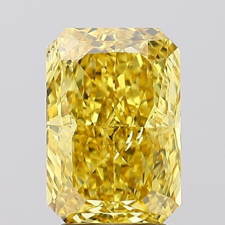 Loose Diamond - RADIANT 3.02ct Fancy Vivid Yellow VS2: Loose Diamond - RADIANT 3.02ct Fancy Vivid Yellow VS2 Source: This is a real non-mined Diamond that has been grown in a lab Shape: RADIANT Carats: 3.02 Color: Fancy Vivid Yellow Certification: IGI Vid