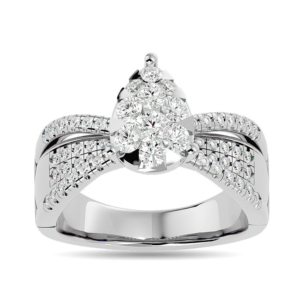 Diamond 1 Ct.tw Engagement Ring in 14K White Gold: Diamond 1 Ct.tw Engagement Ring in 14K White Gold 14k White Gold Stone Color: G-h Stone Clarity: I1 This item may take 2-5 weeks for shipping. PLEASE NOTE: Framed, Large, or heavy items do not have sh