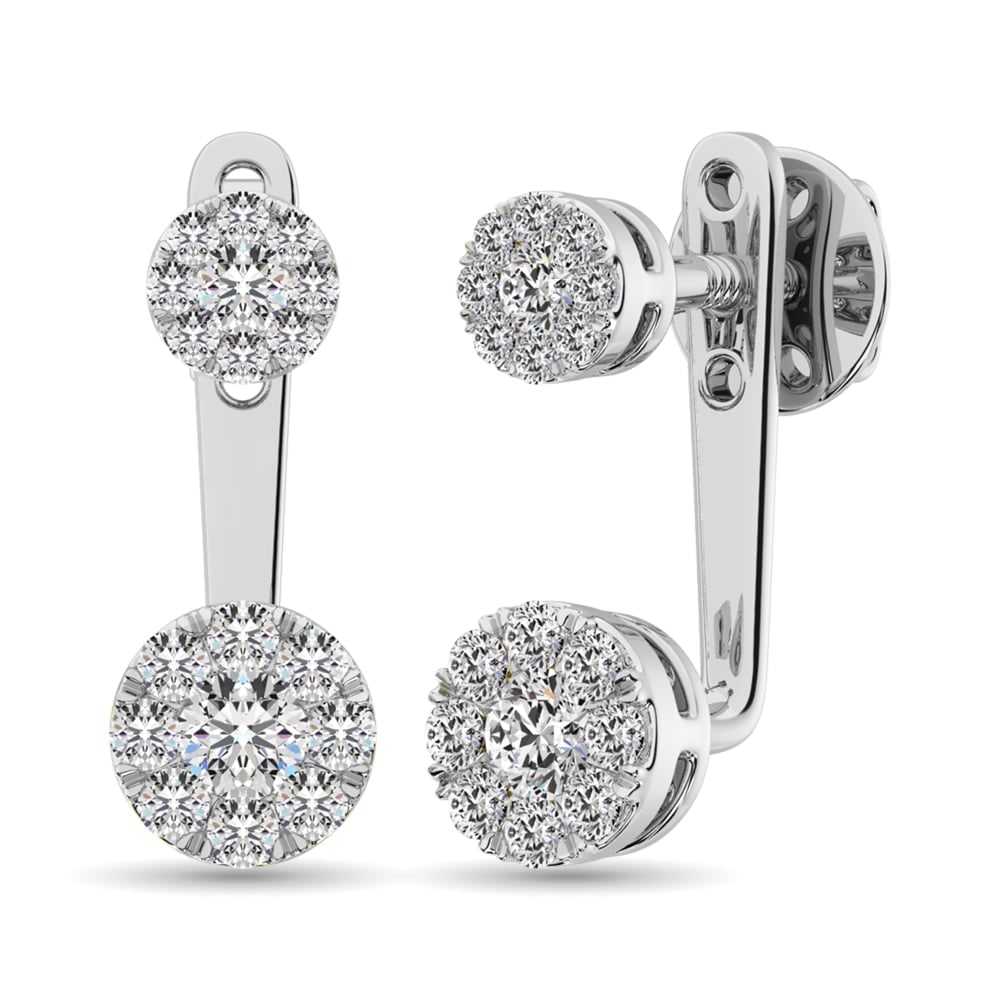 Diamond 1/2.Tw. Fashion Earrings in 10K White Gold: Diamond 1/2.Tw. Fashion Earrings in 10K White Gold 10k White Gold Stone Color: G-h Stone Clarity: I1 This item may take 2-5 weeks for shipping. PLEASE NOTE: Framed, Large, or heavy items do not have s
