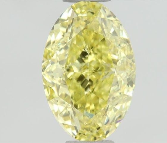 Loose Diamond - OVAL 0.61ct Fancy Intense Yellow VS2: Loose Diamond - OVAL 0.61ct Fancy Intense Yellow VS2 Source: Natural Shape: OVAL Carats: 0.61 Color: Fancy Intense Yellow Certification: GIA Video: