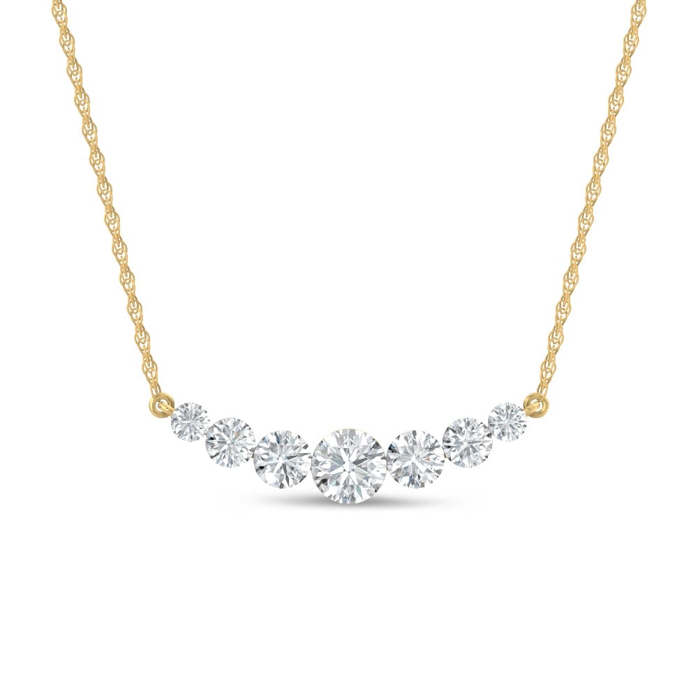14K Yellow Gold Lab Grown Diamond 2 Ct.Tw. Fashion Necklace: 14K Yellow Gold Lab Grown Diamond 2 Ct.Tw. Fashion Necklace Add a touch of elegance to any outfit with this 14K Yellow gold fashion necklace, featuring 2 carats total weight of sparkling lab-grown dia