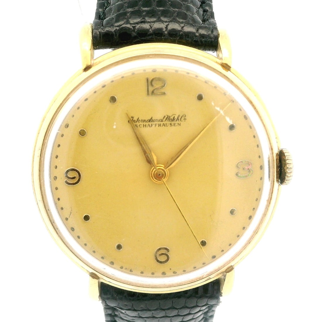 Men's IWC Vintage 36mm 18k Gold Mechanical Wrist Watch Cal. 89 (1 of 6)