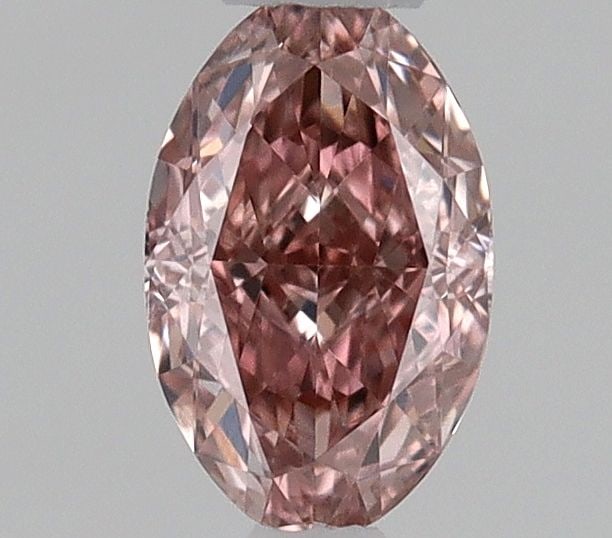 Loose Diamond - OVAL 0.21ct Fancy Brownish Orangey Pink VVS2: Loose Diamond - OVAL 0.21ct Fancy Brownish Orangey Pink VVS2 Source: Natural Shape: OVAL Carats: 0.21 Color: Fancy Brownish Orangey Pink Certification: GIA Video: