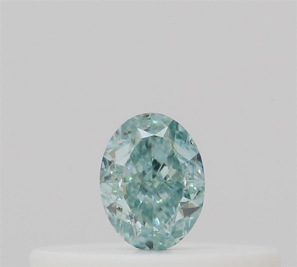 Loose Diamond - OVAL 0.12ct Fancy Intense Blue Green: Loose Diamond - OVAL 0.12ct Fancy Intense Blue Green Source: Natural Shape: OVAL Carats: 0.12 Color: Fancy Intense Blue Green Certification: GIA Video: