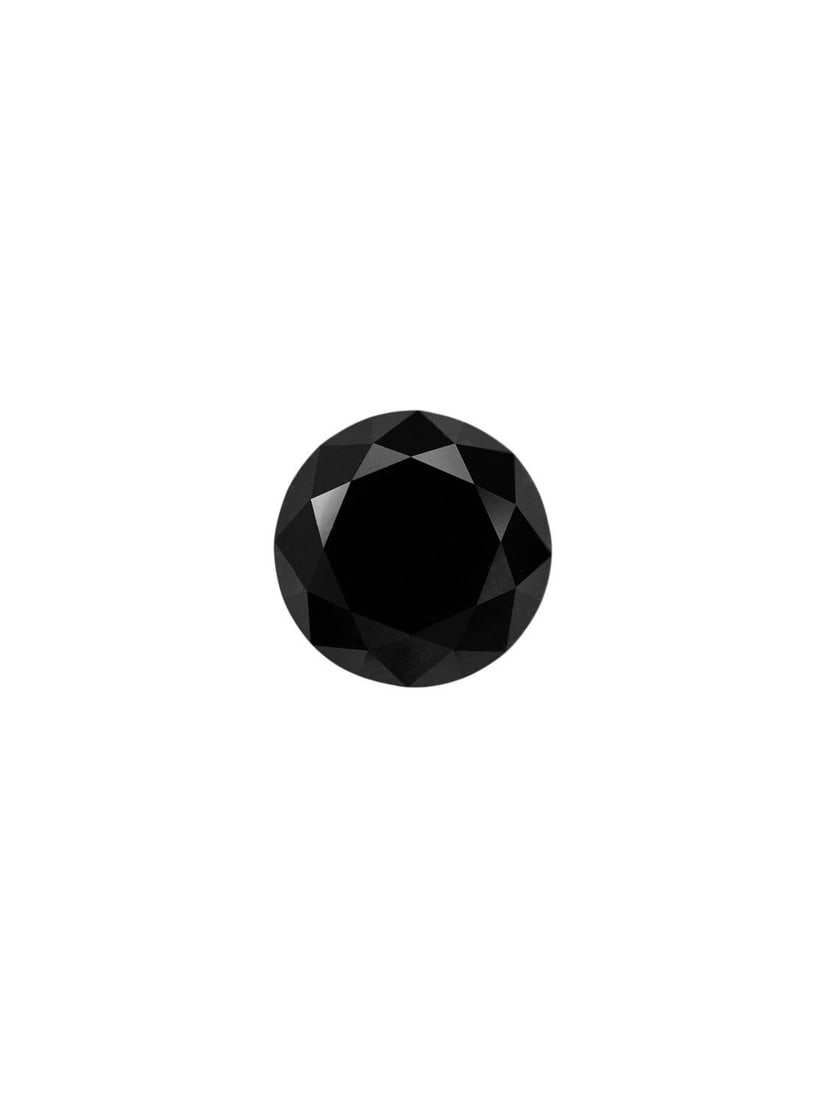 Loose Diamond - ROUND 0.93ct Fancy Black VVS2: Loose Diamond - ROUND 0.93ct Fancy Black VVS2 Source: Natural Shape: ROUND Carats: 0.93 Color: Fancy Black Certification: NONE PLEASE NOTE: Framed, Large, or heavy items do not have shipping costs inc
