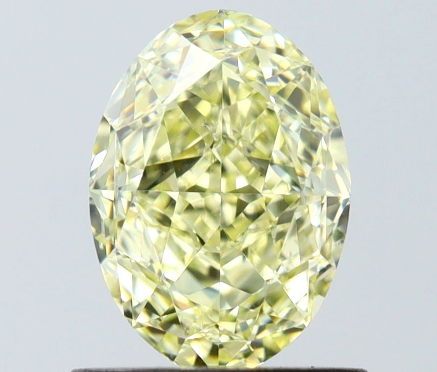 Loose Diamond - OVAL 1.07ct Fancy Light Yellow SI1: Loose Diamond - OVAL 1.07ct Fancy Light Yellow SI1 Source: Natural Shape: OVAL Carats: 1.07 Color: Fancy Light Yellow Certification: GIA Video: