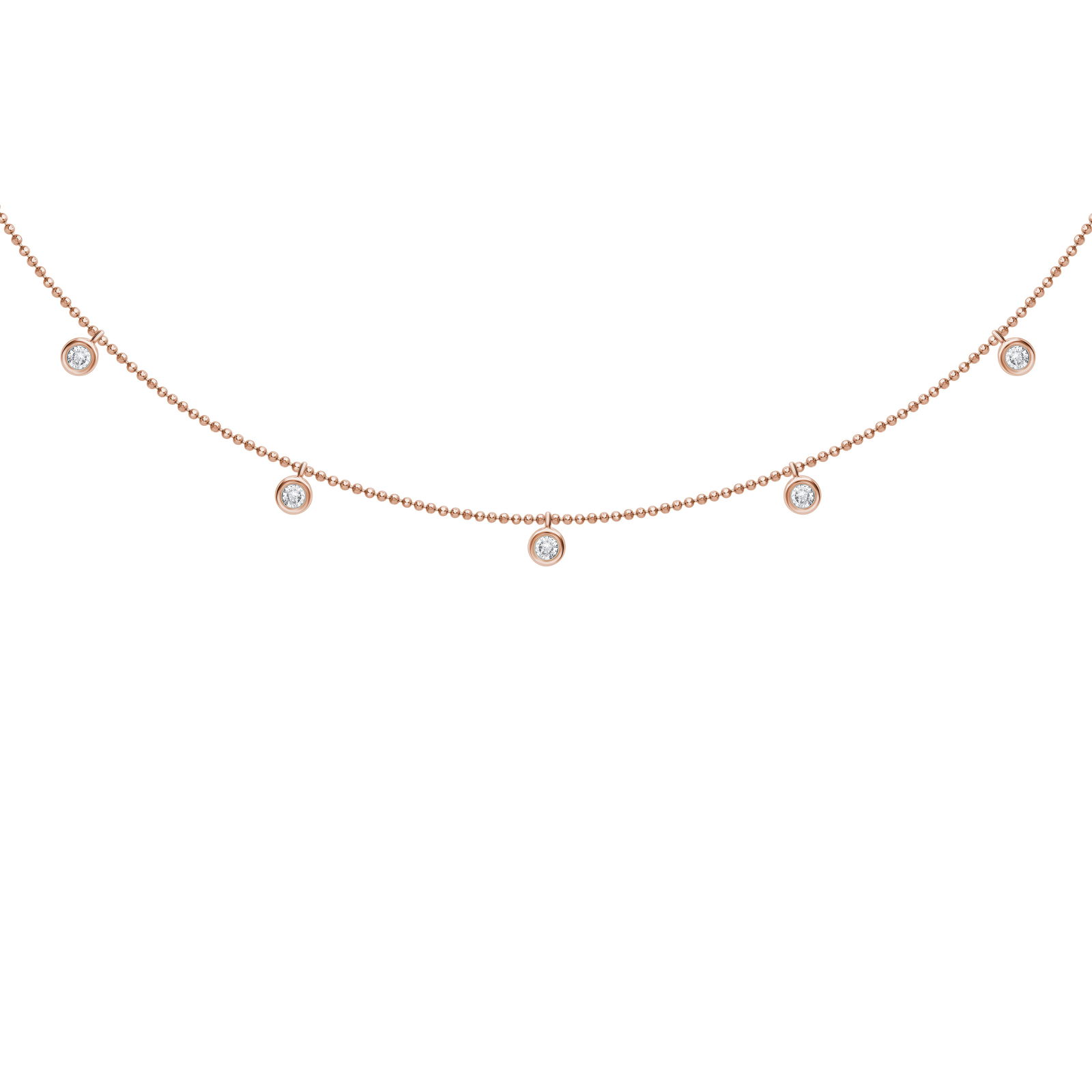 14K Rose Gold Diamond 3/4 Ct.Tw Fashion Necklace (1 of 1)