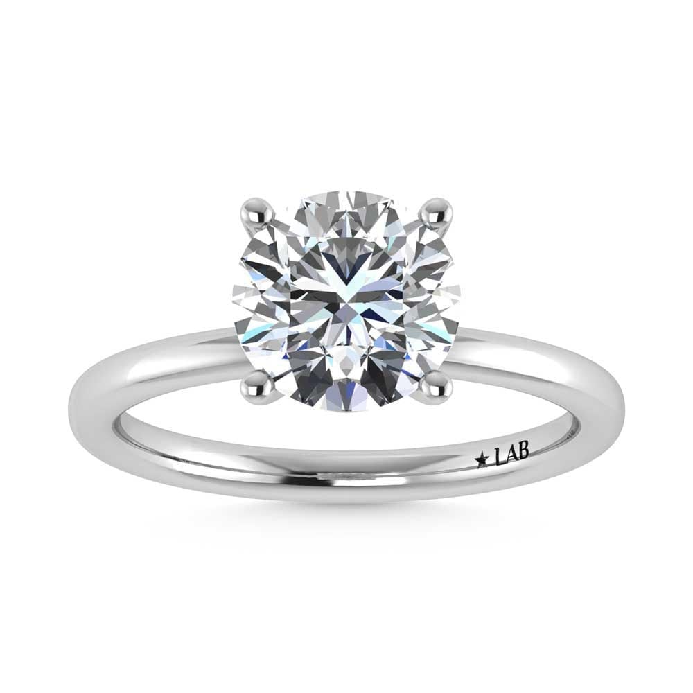 14K White Gold Lab Grown Diamond 2 1//20 Ct.Tw. Round Shape Halo Engagement Ring (IGI Certified: 14K White Gold Lab Grown Diamond 2 1//20 Ct.Tw. Round Shape Halo Engagement Ring (IGI Certified Center 2ct) Discover subtle brilliance and modern elegance with our Hidden Halo Diamond Engagement Ring.