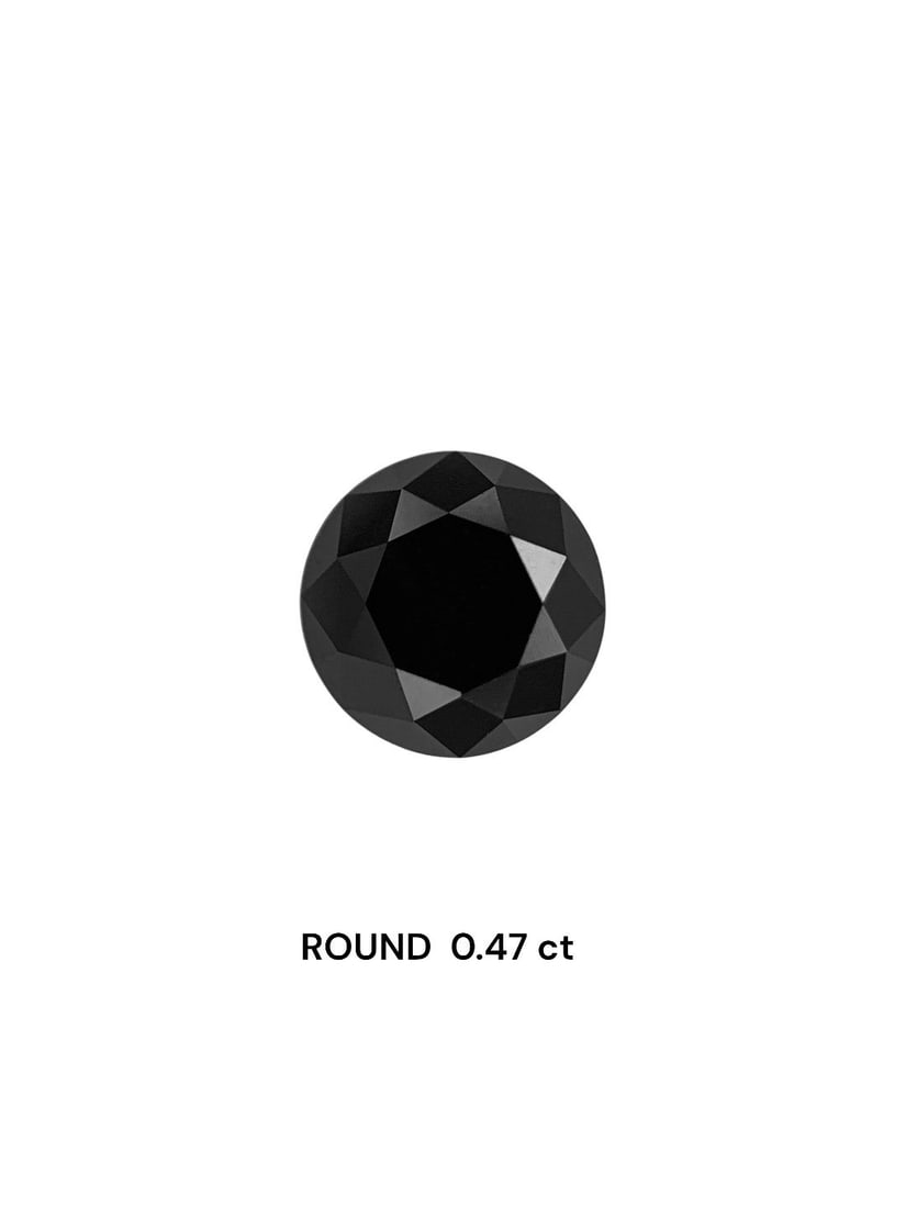 Loose Diamond - ROUND 0.47ct Fancy Black VVS2 (1 of 1)