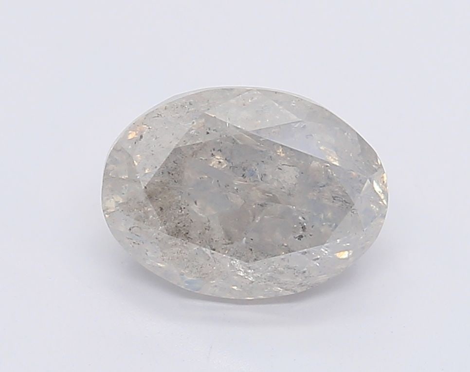 Loose Diamond - OVAL 1.76ct Fancy Light Gray: Loose Diamond - OVAL 1.76ct Fancy Light Gray Source: Natural Shape: OVAL Carats: 1.76 Color: Fancy Light Gray Certification: GIA Video: