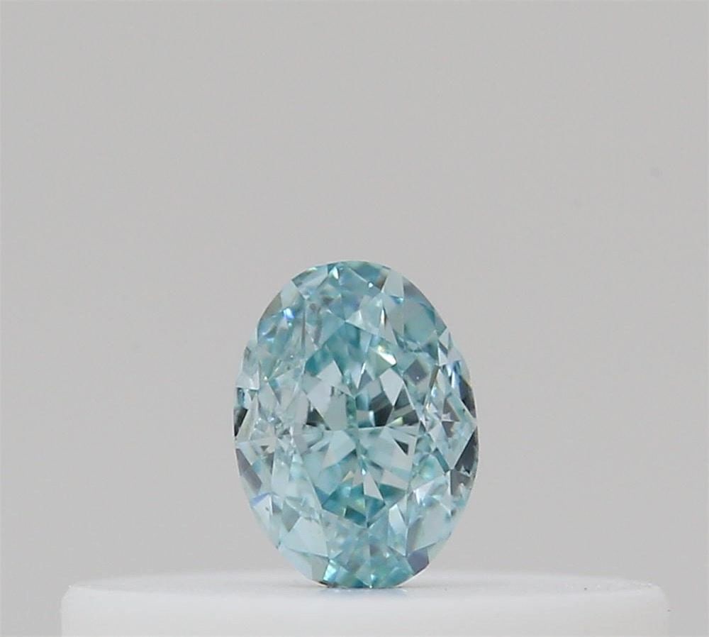 Loose Diamond - OVAL 0.1ct Fancy Intense Blue Green: Loose Diamond - OVAL 0.1ct Fancy Intense Blue Green Source: Natural Shape: OVAL Carats: 0.1 Color: Fancy Intense Blue Green Certification: GIA Video: