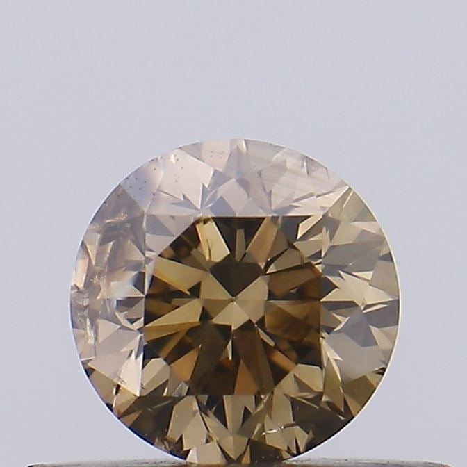 Loose Diamond - ROUND 0.35ct Fancy Brown SI2: Loose Diamond - ROUND 0.35ct Fancy Brown SI2 Source: Natural Shape: ROUND Carats: 0.35 Color: Fancy Brown Certification: NONE Video: