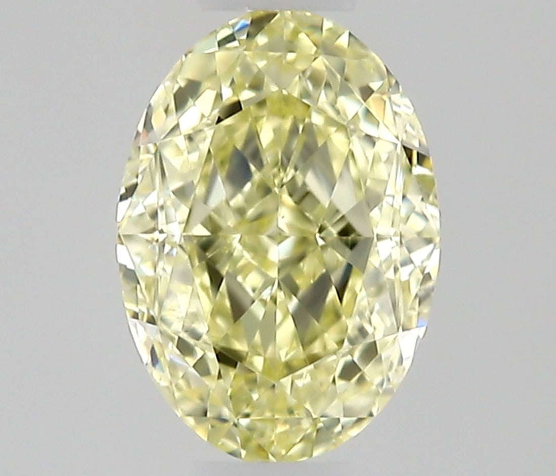 Loose Diamond - OVAL 0.5ct Fancy Light Yellow VS1: Loose Diamond - OVAL 0.5ct Fancy Light Yellow VS1 Source: Natural Shape: OVAL Carats: 0.5 Color: Fancy Light Yellow Certification: GIA Video: