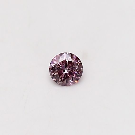 Loose Diamond - ROUND 0.07ct Fancy Intense Purplish Pink I2 (1 of 1)