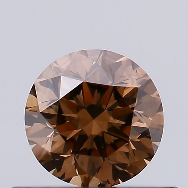 Loose Diamond - ROUND 0.38ct Fancy Brown SI1: Loose Diamond - ROUND 0.38ct Fancy Brown SI1 Source: Natural Shape: ROUND Carats: 0.38 Color: Fancy Brown Certification: NONE Video: