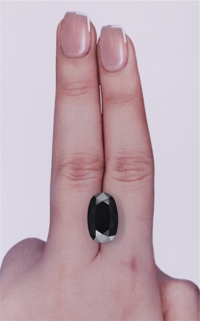 Loose Diamond - OVAL 7.91ct Black: Loose Diamond - OVAL 7.91ct Black Source: Natural Shape: OVAL Carats: 7.91 Color: Black Certification: IGI Video: