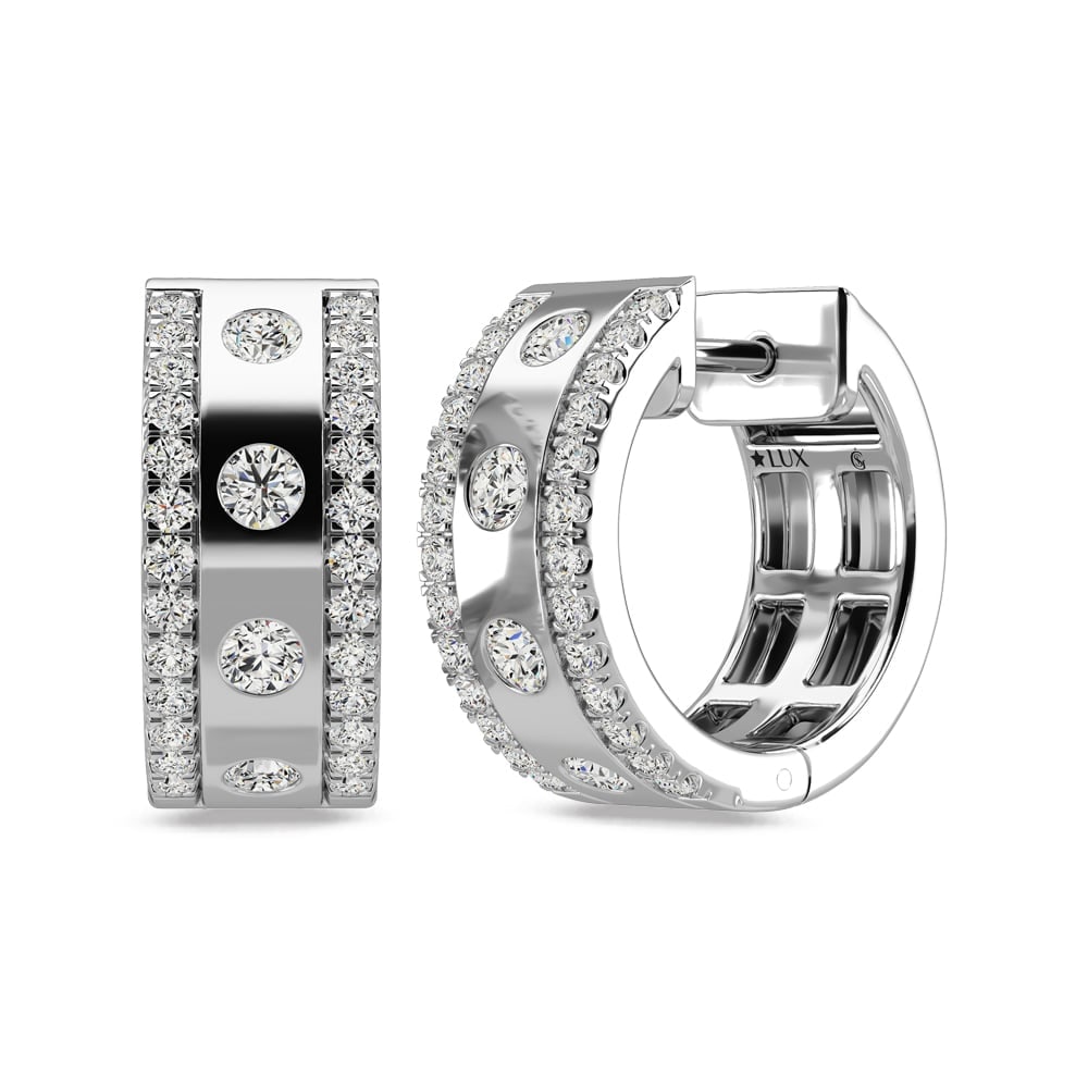 14K White Gold Diamond 3/4 Ct.Tw Fashion Earrings (1 of 3)