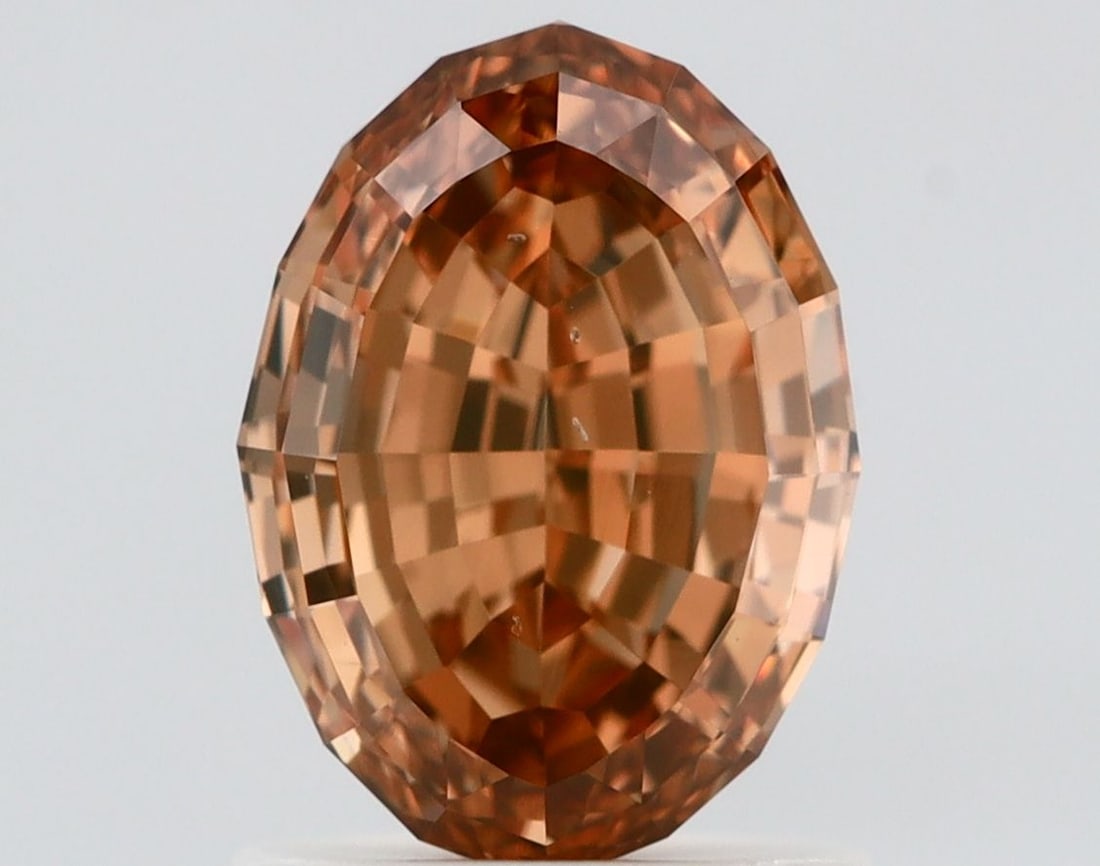 Loose Diamond - OVAL 1.53ct Fancy Brown Orange SI1: Loose Diamond - OVAL 1.53ct Fancy Brown Orange SI1 Source: Natural Shape: OVAL Carats: 1.53 Color: Fancy Brown Orange Certification: GIA Video: