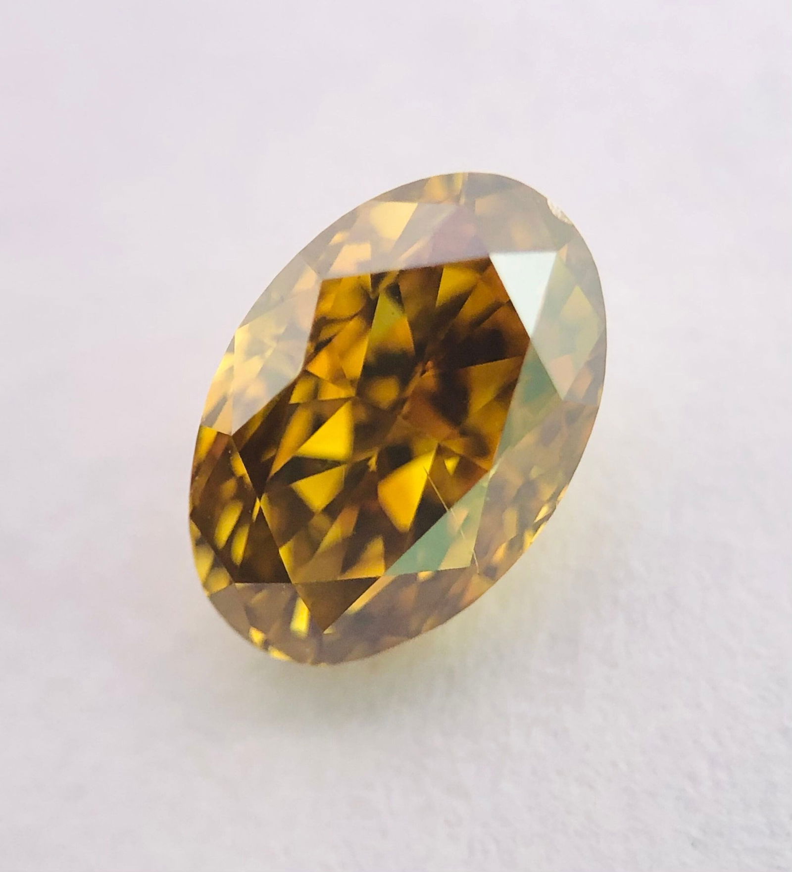 Loose Diamond - OVAL 1.02ct Fancy Deep Yellow Brown SI1 (1 of 1)