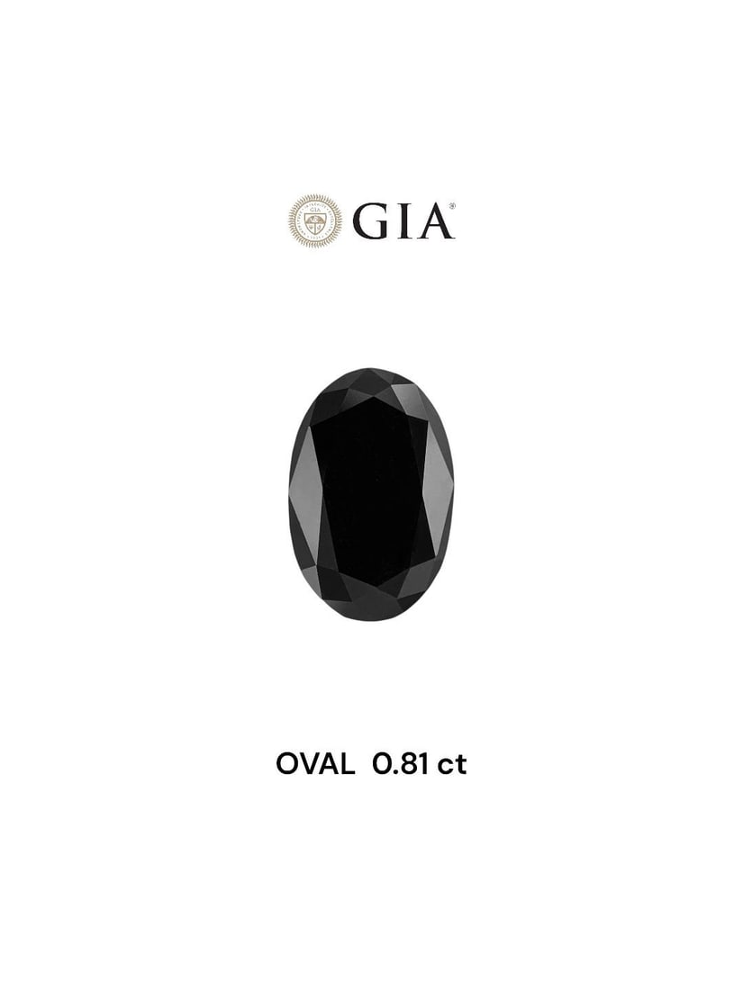 Loose Diamond - OVAL 0.81ct Fancy Black VVS2 (1 of 1)