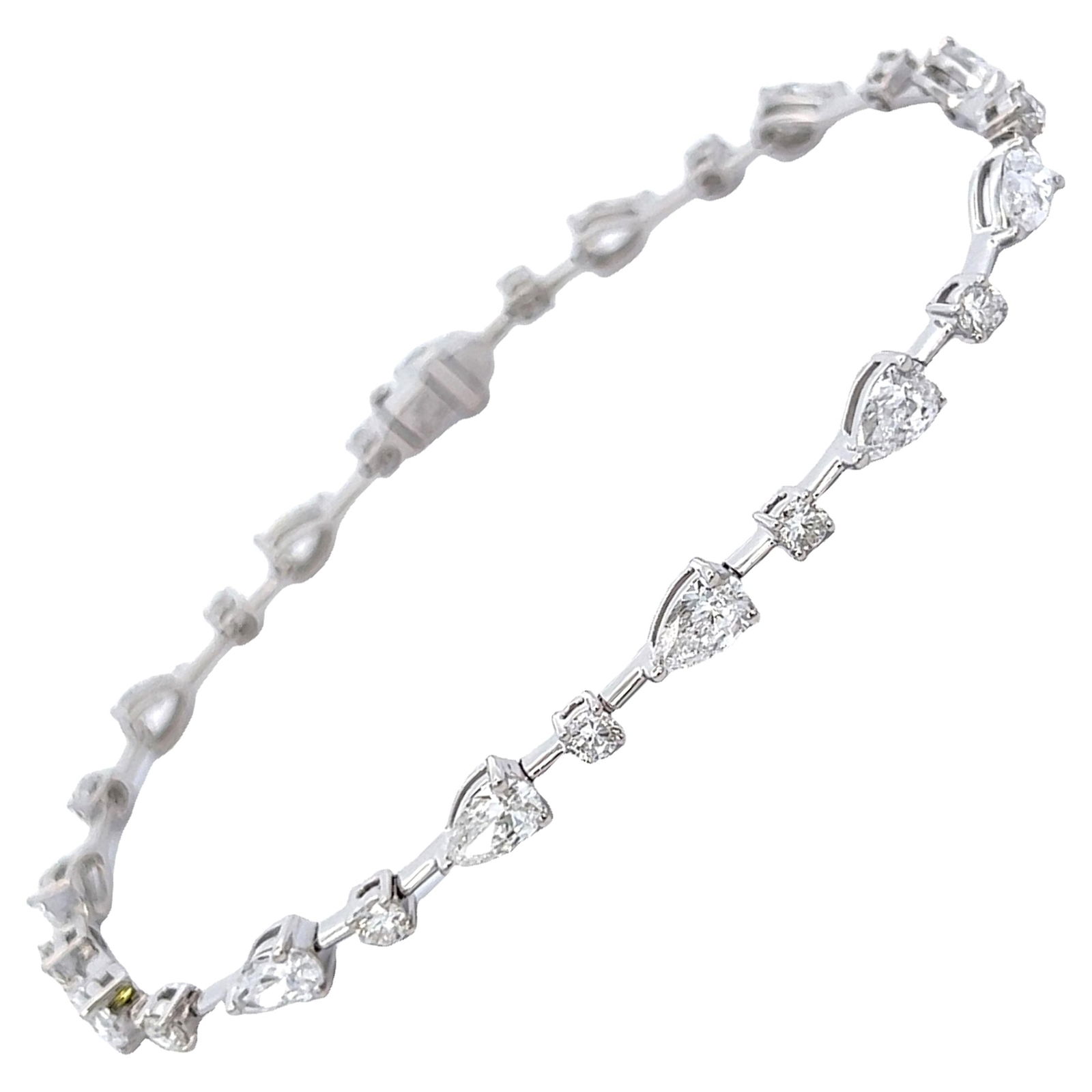 4.97ct Diamond Bracelet 18k White Gold Contemporary (1 of 4)