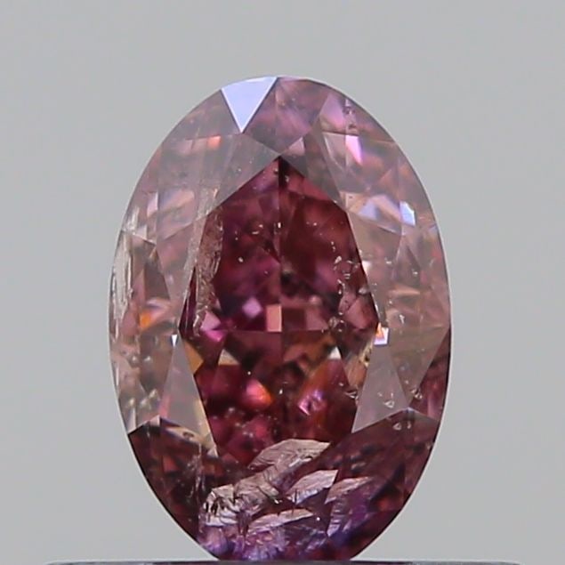 Loose Diamond - OVAL 0.5ct Fancy Dark Pink Brown I2 (1 of 1)