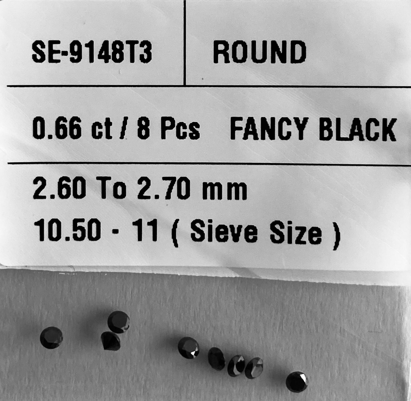 Loose Diamond - ROUND 0.66ct Fancy Black VVS2 (1 of 1)