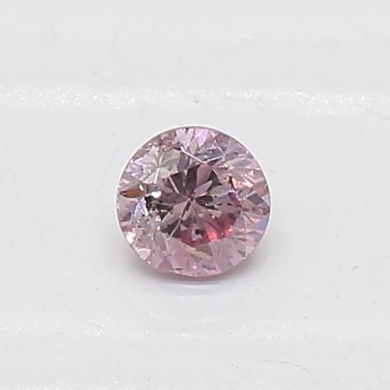 Loose Diamond - ROUND 0.08ct Fancy Intense Purplish Pink (1 of 1)