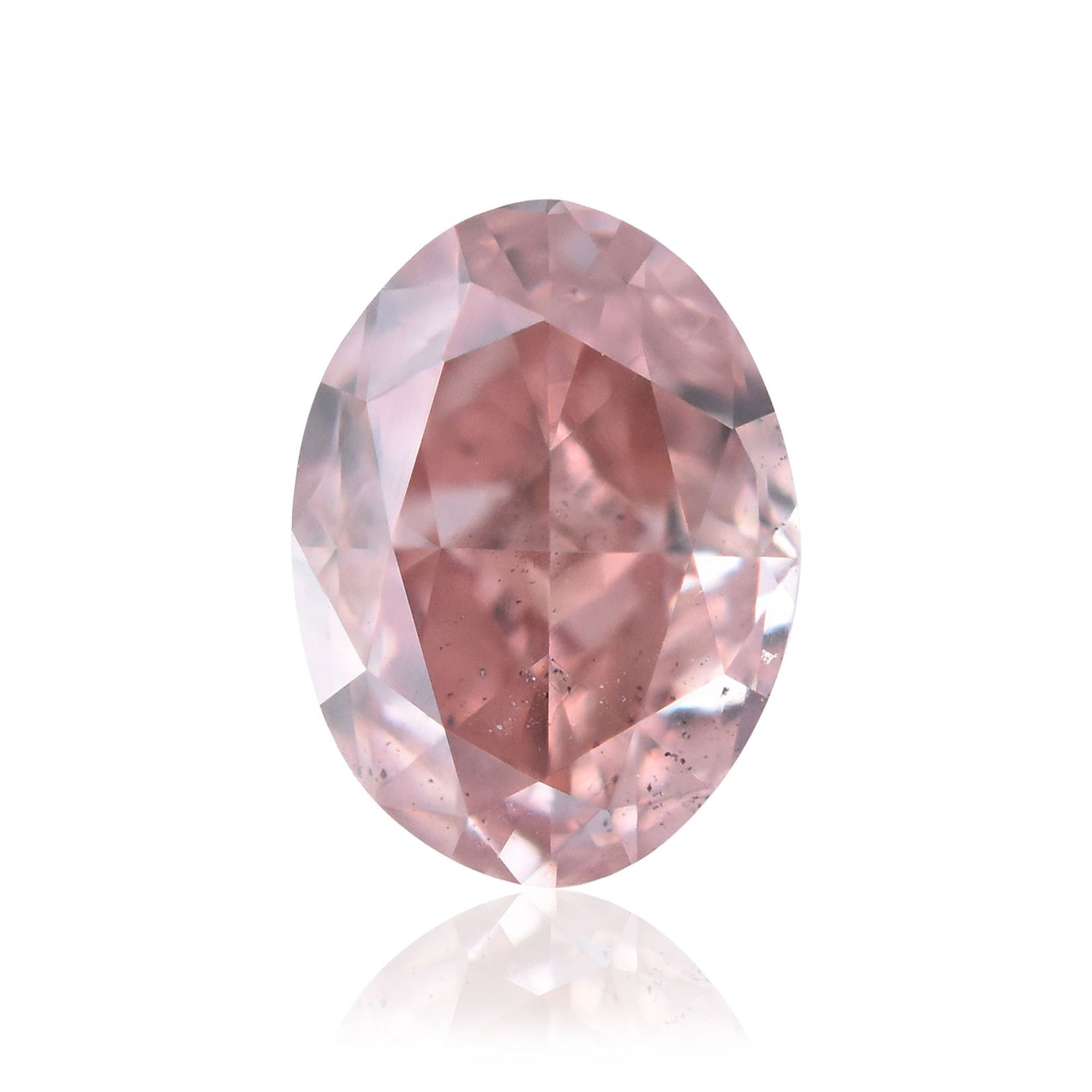 Loose Diamond - OVAL 0.38ct Fancy Intense Orangey Pink SI1: Loose Diamond - OVAL 0.38ct Fancy Intense Orangey Pink SI1 Source: Natural Shape: OVAL Carats: 0.38 Color: Fancy Intense Orangey Pink Certification: GIA Video: