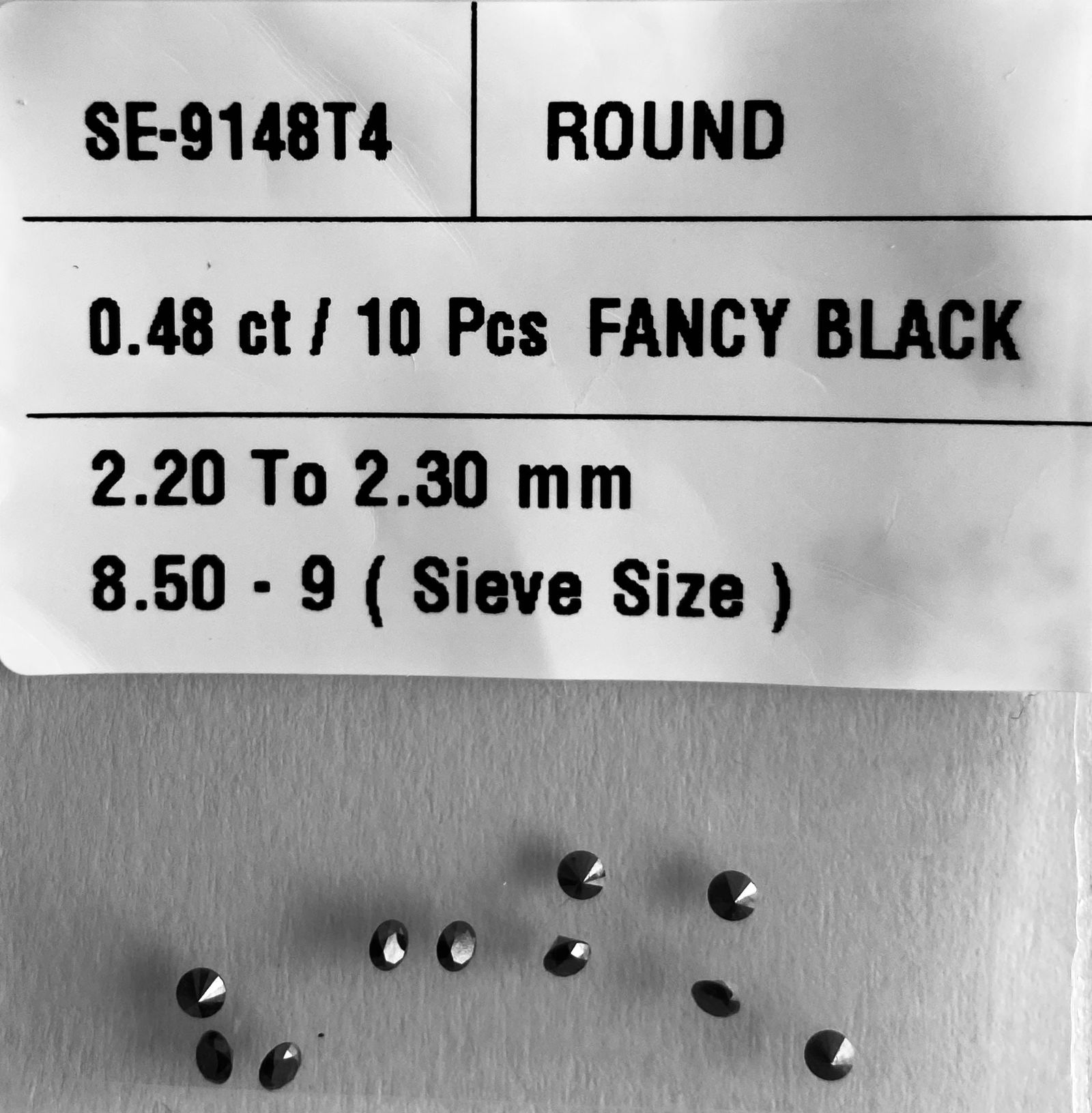 Loose Diamond - ROUND 0.48ct Fancy Black VVS2 (1 of 1)