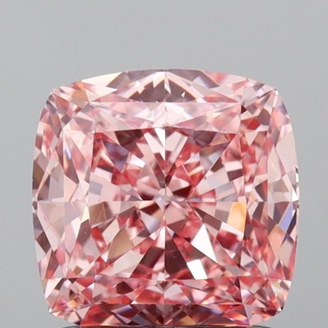 Loose Diamond - CUSHION MODIFIED 1.4ct Fancy Vivid Pink VVS2: Loose Diamond - CUSHION MODIFIED 1.4ct Fancy Vivid Pink VVS2 Source: This is a real non-mined Diamond that has been grown in a lab Shape: CUSHION MODIFIED Carats: 1.4 Color: Fancy Vivid Pink Certifica