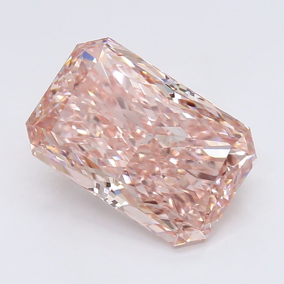 Loose Diamond - RADIANT 2.46ct Fancy Vivid Pink SI1: Loose Diamond - RADIANT 2.46ct Fancy Vivid Pink SI1 Source: This is a real non-mined Diamond that has been grown in a lab Shape: RADIANT Carats: 2.46 Color: Fancy Vivid Pink Certification: NONE Video:
