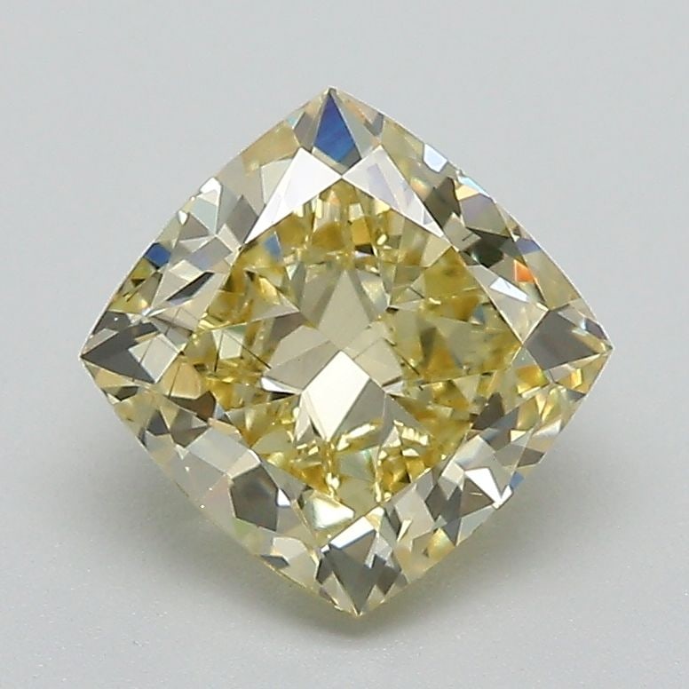 Loose Diamond - CUSHION MODIFIED 1.99ct Fancy Yellow VS2: Loose Diamond - CUSHION MODIFIED 1.99ct Fancy Yellow VS2 Source: This is a real non-mined Diamond that has been grown in a lab Shape: CUSHION MODIFIED Carats: 1.99 Color: Fancy Yellow Certification: I