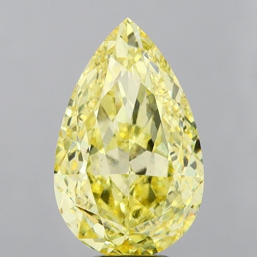 Loose Diamond - PEAR 7.12ct Fancy Intense Yellow VS2: Loose Diamond - PEAR 7.12ct Fancy Intense Yellow VS2 Source: This is a real non-mined Diamond that has been grown in a lab Shape: PEAR Carats: 7.12 Color: Fancy Intense Yellow Certification: IGI Video