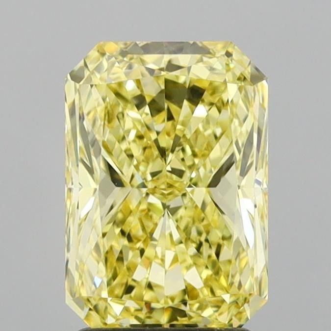 Loose Diamond - RADIANT 2.04ct Fancy Intense Yellow VS1: Loose Diamond - RADIANT 2.04ct Fancy Intense Yellow VS1 Source: This is a real non-mined Diamond that has been grown in a lab Shape: RADIANT Carats: 2.04 Color: Fancy Intense Yellow Certification: IGI