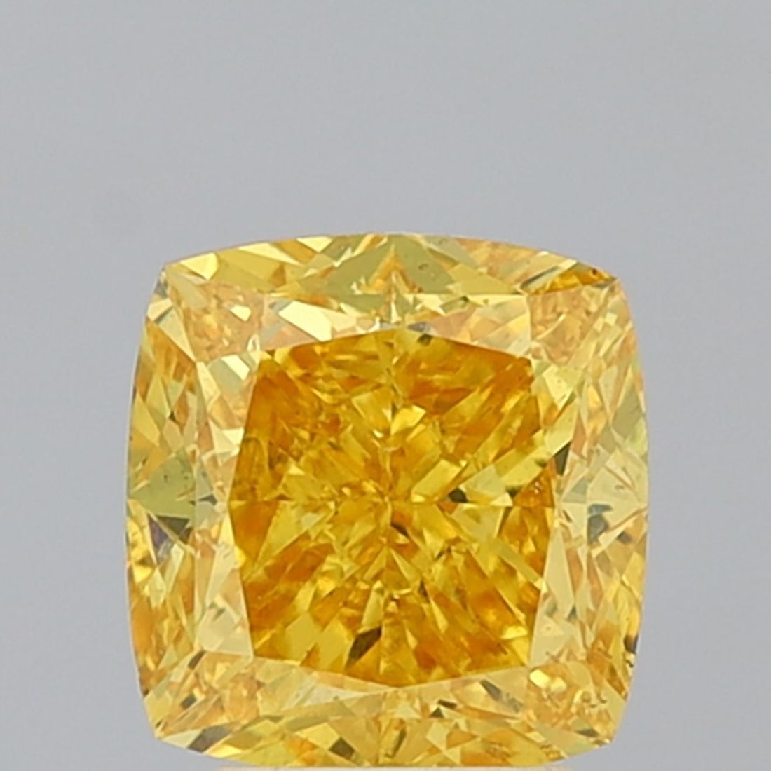 Loose Diamond - CUSHION MODIFIED 4.0ct Fancy Vivid Yellow SI1: Loose Diamond - CUSHION MODIFIED 4.0ct Fancy Vivid Yellow SI1 Source: This is a real non-mined Diamond that has been grown in a lab Shape: CUSHION MODIFIED Carats: 4.0 Color: Fancy Vivid Yellow Certif