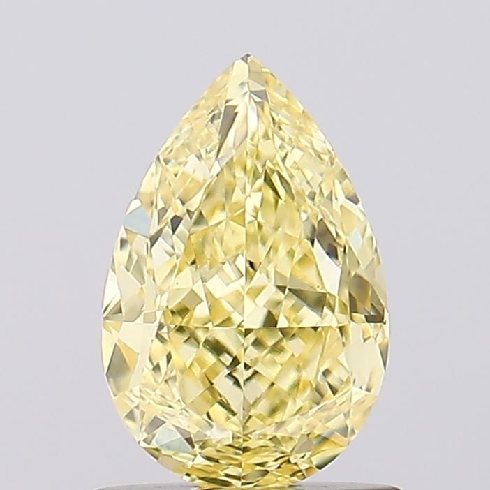 Loose Diamond - PEAR 1.08ct Fancy Intense Yellow VVS2: Loose Diamond - PEAR 1.08ct Fancy Intense Yellow VVS2 Source: This is a real non-mined Diamond that has been grown in a lab Shape: PEAR Carats: 1.08 Color: Fancy Intense Yellow Certification: IGI Vide