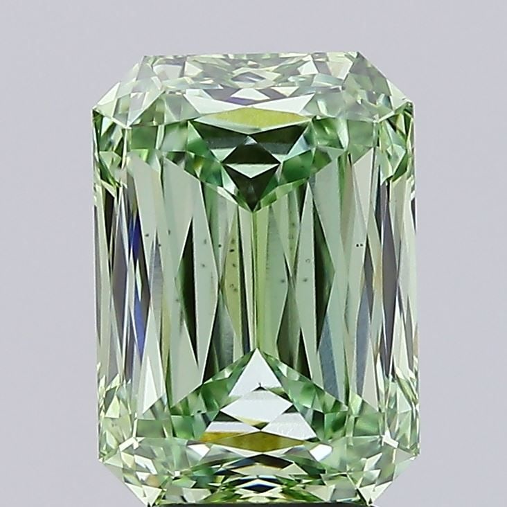 Loose Diamond - RADIANT 3.73ct Fancy Vivid Green VS1: Loose Diamond - RADIANT 3.73ct Fancy Vivid Green VS1 Source: This is a real non-mined Diamond that has been grown in a lab Shape: RADIANT Carats: 3.73 Color: Fancy Vivid Green Certification: IGI Video