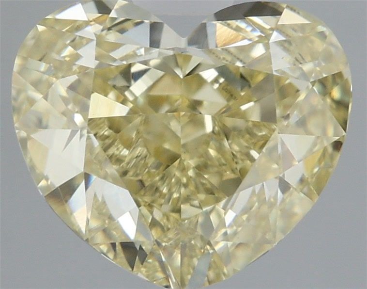 Loose Diamond - HEART 2.06ct Fancy Yellow VVS2: Loose Diamond - HEART 2.06ct Fancy Yellow VVS2 Source: This is a real non-mined Diamond that has been grown in a lab Shape: HEART Carats: 2.06 Color: Fancy Yellow Certification: IGI Video: