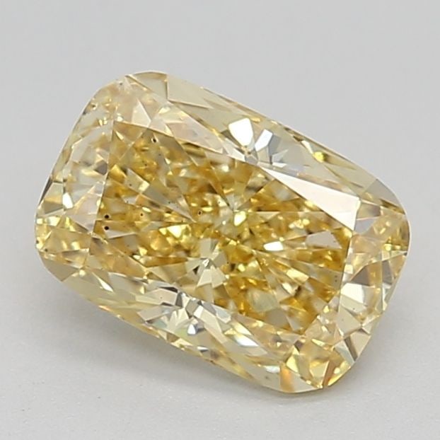 Loose Diamond - CUSHION BRILLIANT 1.1ct Fancy Intense Yellow VS2: Loose Diamond - CUSHION BRILLIANT 1.1ct Fancy Intense Yellow VS2 Source: This is a real non-mined Diamond that has been grown in a lab Shape: CUSHION BRILLIANT Carats: 1.1 Color: Fancy Intense Yellow