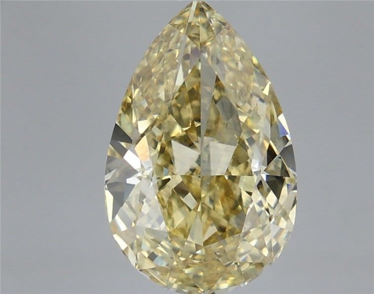 Loose Diamond - PEAR 5.08ct Fancy Intense Yellow VS2: Loose Diamond - PEAR 5.08ct Fancy Intense Yellow VS2 Source: This is a real non-mined Diamond that has been grown in a lab Shape: PEAR Carats: 5.08 Color: Fancy Intense Yellow Certification: IGI Video