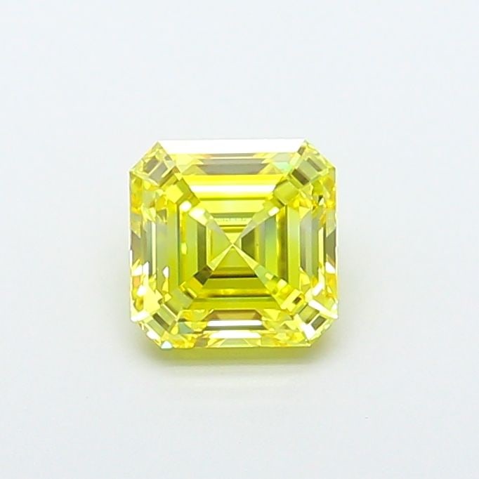 Loose Diamond - ASSCHER 1.12ct Fancy Vivid Yellow VVS2: Loose Diamond - ASSCHER 1.12ct Fancy Vivid Yellow VVS2 Source: This is a real non-mined Diamond that has been grown in a lab Shape: ASSCHER Carats: 1.12 Color: Fancy Vivid Yellow Certification: IGI Vi