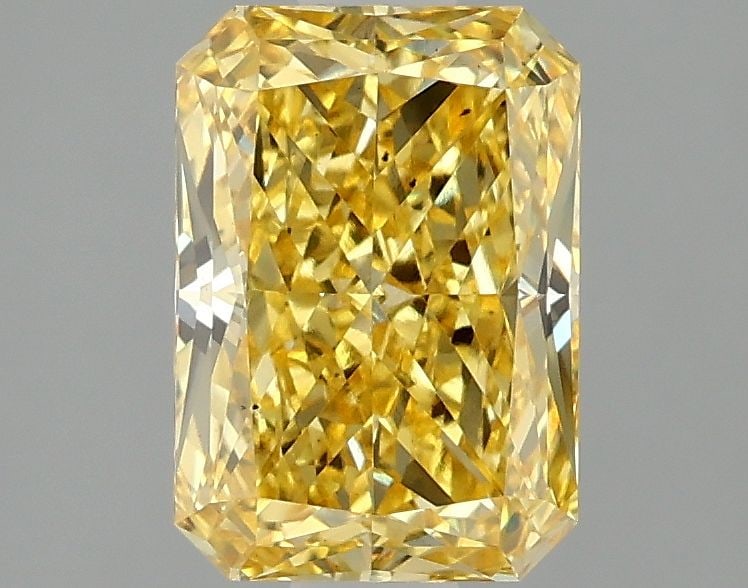 Loose Diamond - RADIANT 1.98ct Fancy Vivid Yellow VS2: Loose Diamond - RADIANT 1.98ct Fancy Vivid Yellow VS2 Source: This is a real non-mined Diamond that has been grown in a lab Shape: RADIANT Carats: 1.98 Color: Fancy Vivid Yellow Certification: IGI Vid