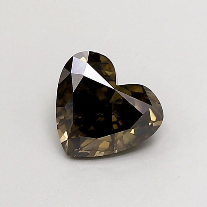 Loose Diamond - HEART 1.03ct Fancy Greenish Black VVS2: Loose Diamond - HEART 1.03ct Fancy Greenish Black VVS2 Source: This is a real non-mined Diamond that has been grown in a lab Shape: HEART Carats: 1.03 Color: Fancy Greenish Black Certification: NONE V