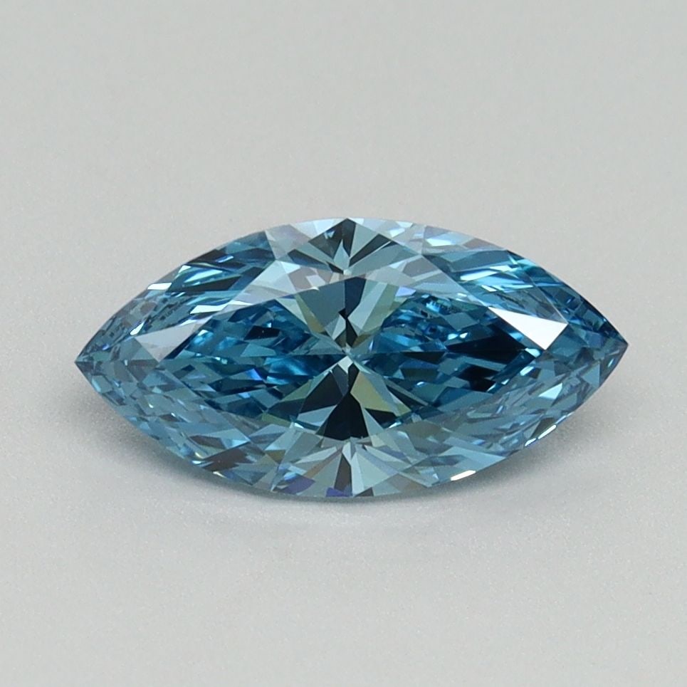 Loose Diamond - MARQUISE 1.04ct Fancy Vivid Blue VVS2: Loose Diamond - MARQUISE 1.04ct Fancy Vivid Blue VVS2 Source: This is a real non-mined Diamond that has been grown in a lab Shape: MARQUISE Carats: 1.04 Color: Fancy Vivid Blue Certification: IGI Vide