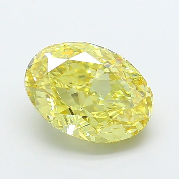 Loose Diamond - OVAL 4.02ct Fancy Vivid Yellow VS1: Loose Diamond - OVAL 4.02ct Fancy Vivid Yellow VS1 Source: This is a real non-mined Diamond that has been grown in a lab Shape: OVAL Carats: 4.02 Color: Fancy Vivid Yellow Certification: IGI Video:
