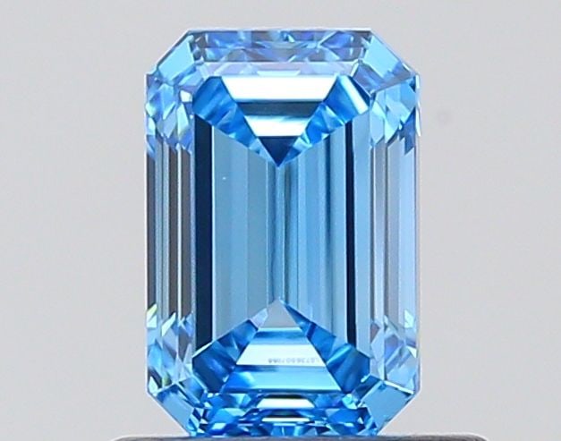 Loose Diamond - EMERALD 0.72ct Fancy Vivid Blue VVS1: Loose Diamond - EMERALD 0.72ct Fancy Vivid Blue VVS1 Source: This is a real non-mined Diamond that has been grown in a lab Shape: EMERALD Carats: 0.72 Color: Fancy Vivid Blue Certification: IGI Video: