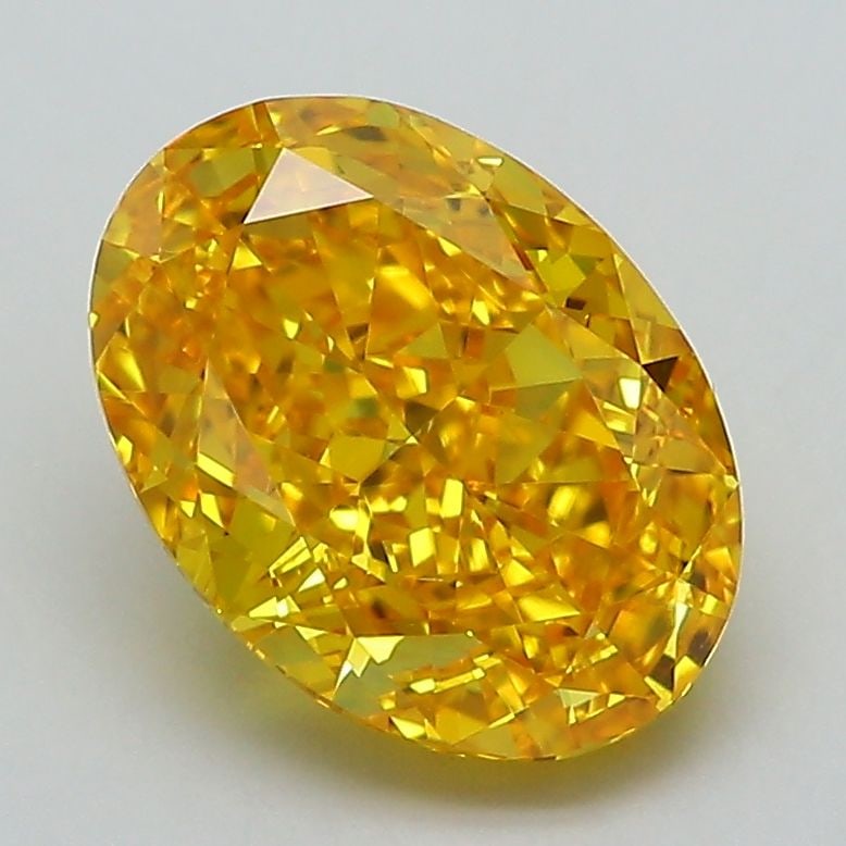 Loose Diamond - OVAL 2.65ct Fancy Vivid Yellow VS1: Loose Diamond - OVAL 2.65ct Fancy Vivid Yellow VS1 Source: This is a real non-mined Diamond that has been grown in a lab Shape: OVAL Carats: 2.65 Color: Fancy Vivid Yellow Certification: IGI Video: